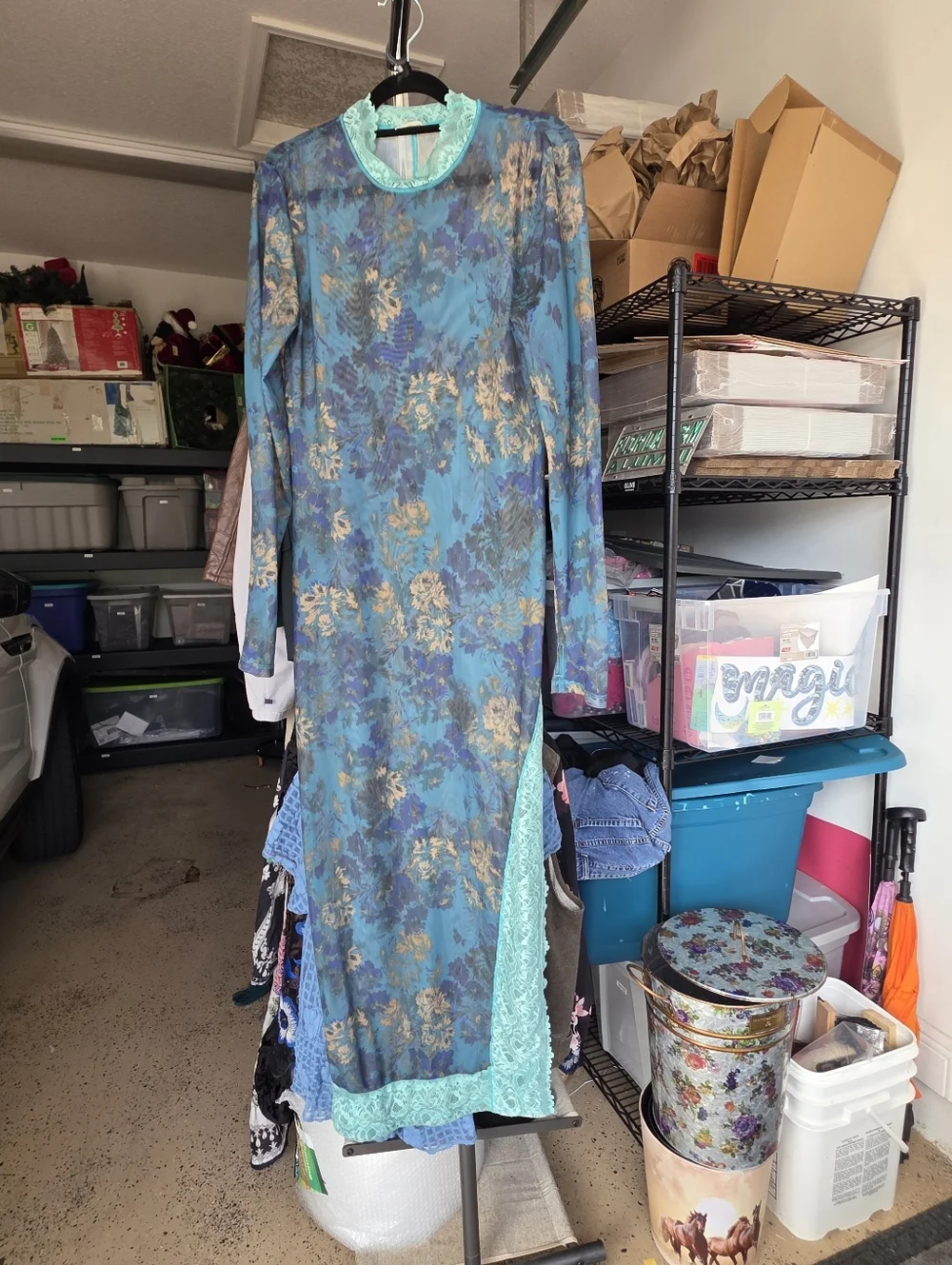 Free People INTIMATELY High Expectations Maxi Slip Dress Size Small - Picture 6 of 6